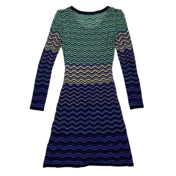 M Missoni Squiggly purple, green and yellow authentic knit dress size 38 NWT - Picture 5 of 10